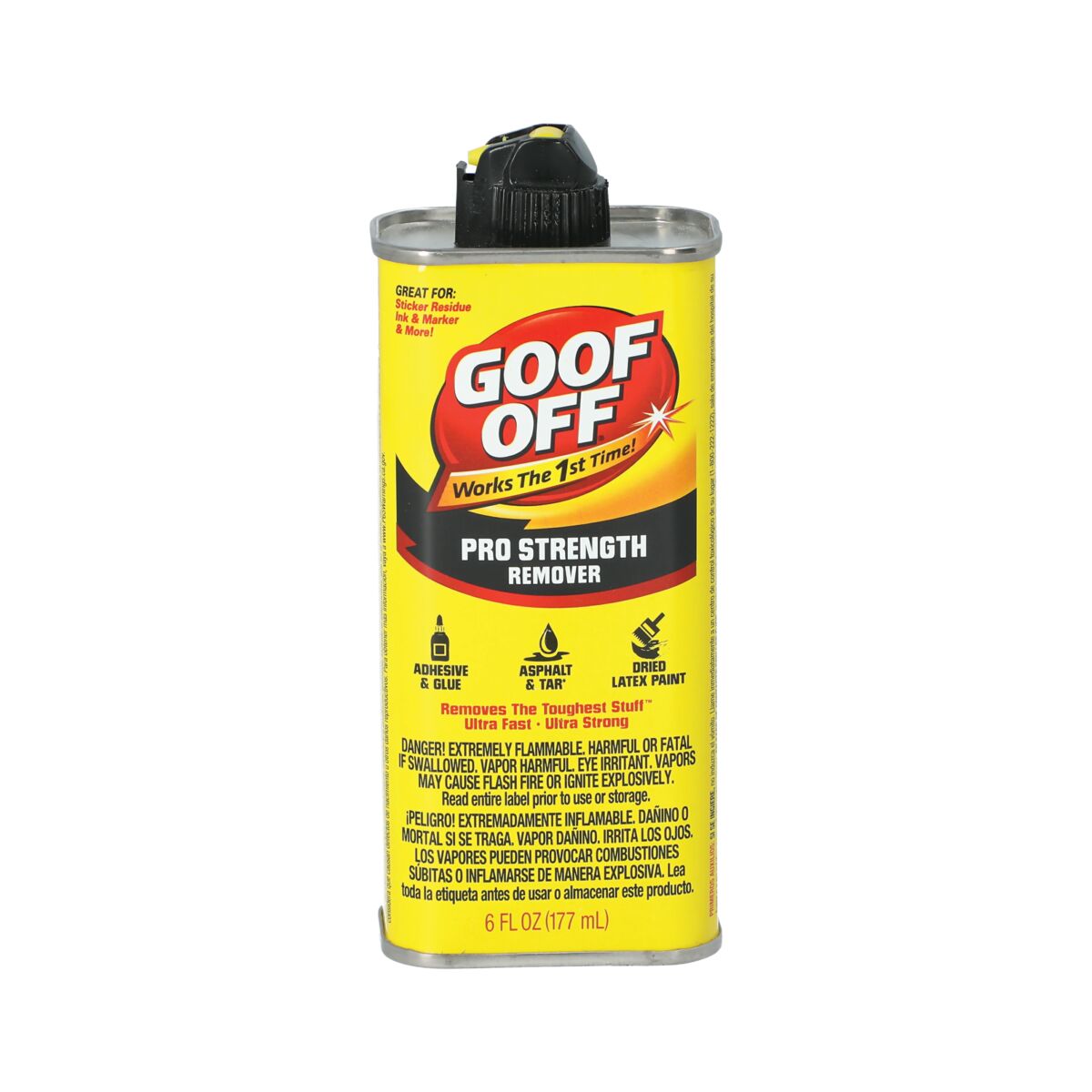Goof Off Pro Strength Remover 6fl.oz GOOF OFF All Brands SACO Store